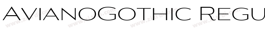 AvianoGothic Regular字体转换